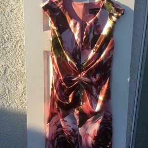 Floral Satin Dress